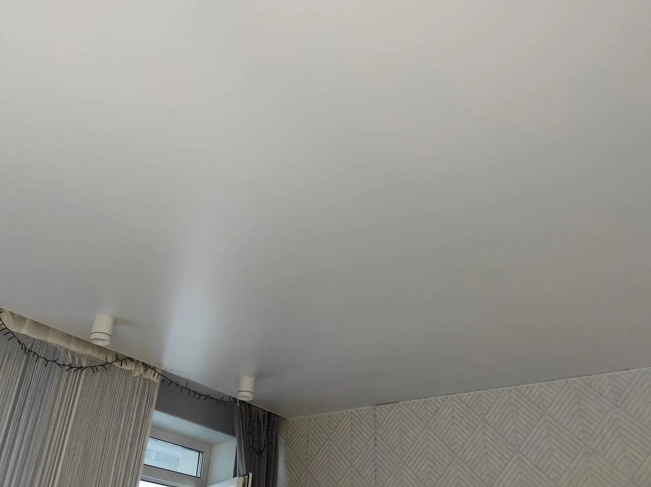 Натяжной потолок ПВХ для кухни — Королёв, Станционная площадь, 4, фото 2